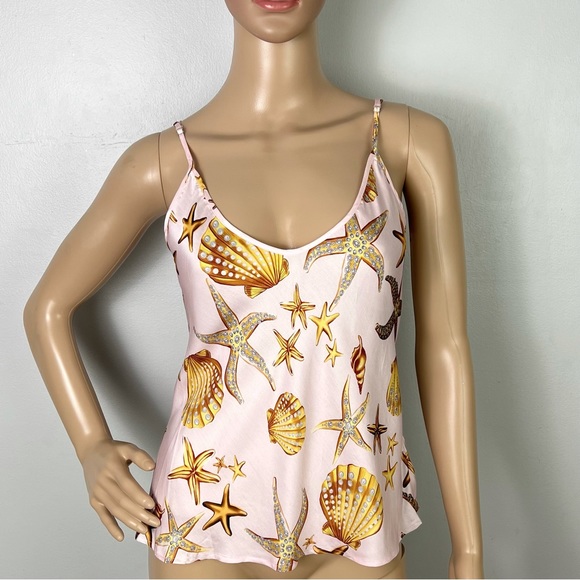 NEW L’AGENCE REVOLVE PINK PRINTED TOP - Picture 2 of 8